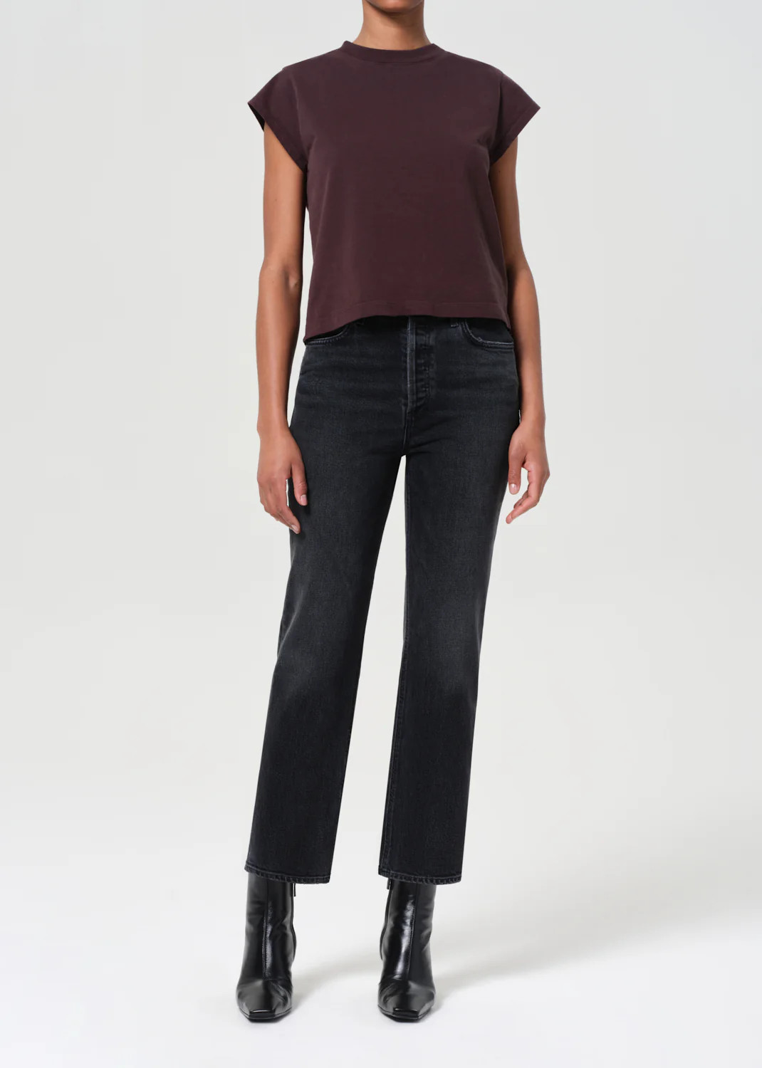 90's Pinch Waist Crop (Comfort Stretch) in Radius | AGOLDE