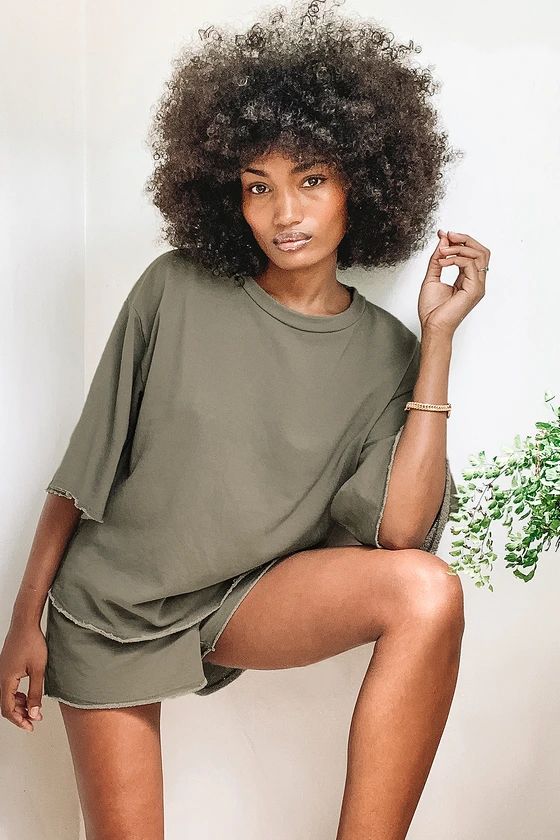 It's a Lifestyle Olive Green Half Sleeve Pullover Top | Lulus