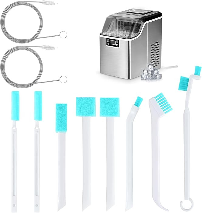 Palksky Ice Maker Cleaning Brush Set, Ice Machine Cleaning Tools - 2Pcs Drain Pipe Brush Nylon Br... | Amazon (US)