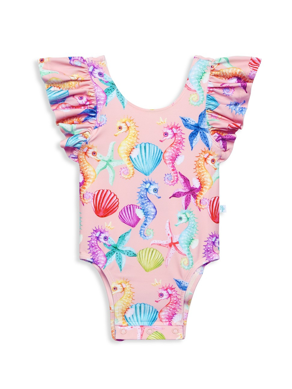 Baby Girl's Coral Ruffled One-Piece Swimsuit | Saks Fifth Avenue