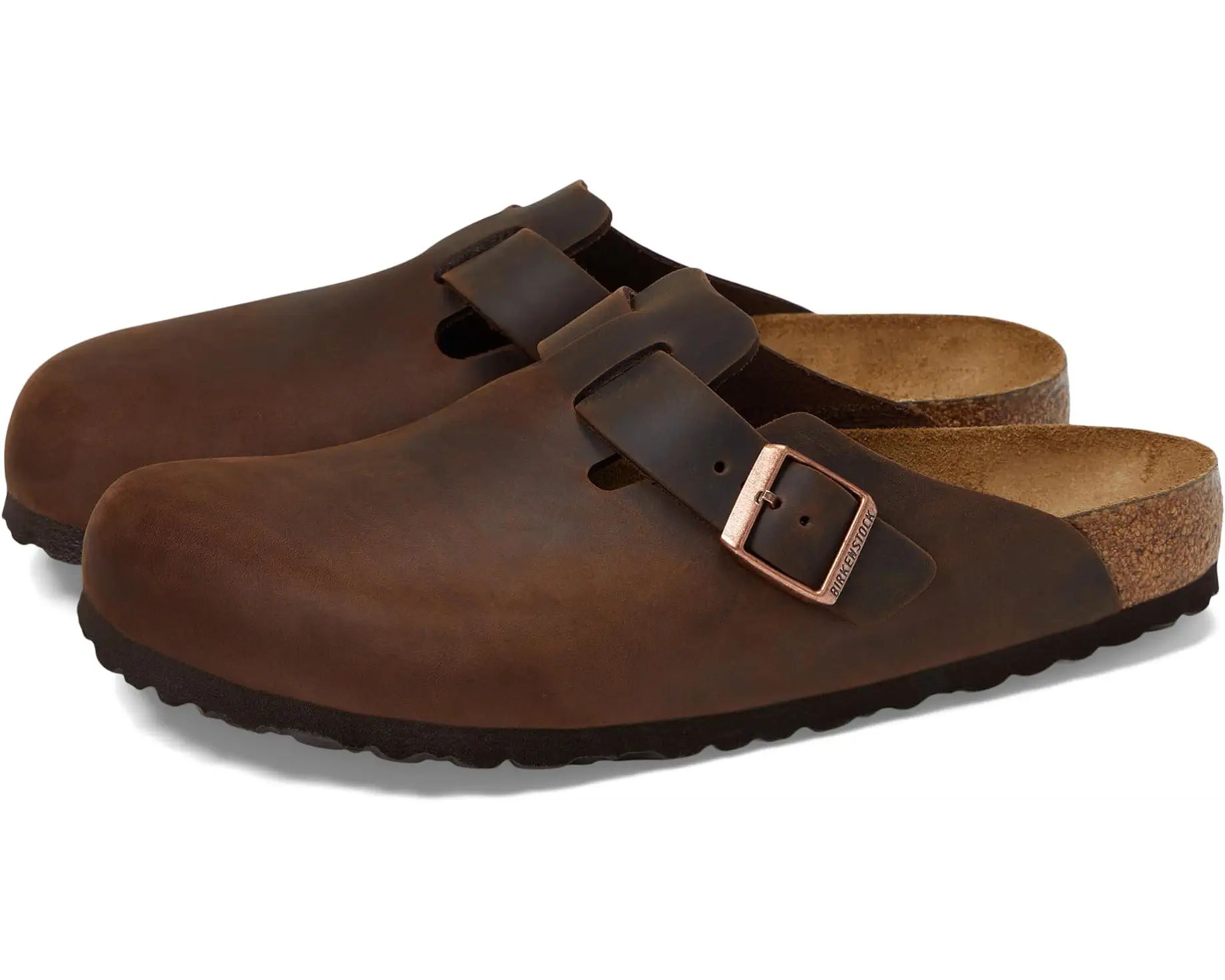 Birkenstock Boston Soft Footbed - Oiled Leather (Unisex) | Zappos