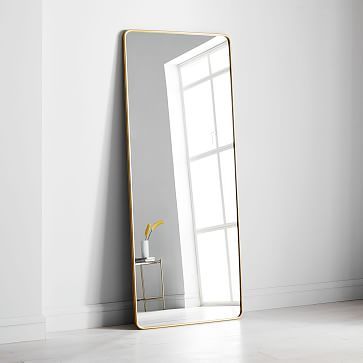 Streamline Rounded Edge Floor Mirror - 30"W x 72"H | West Elm | West Elm (US)