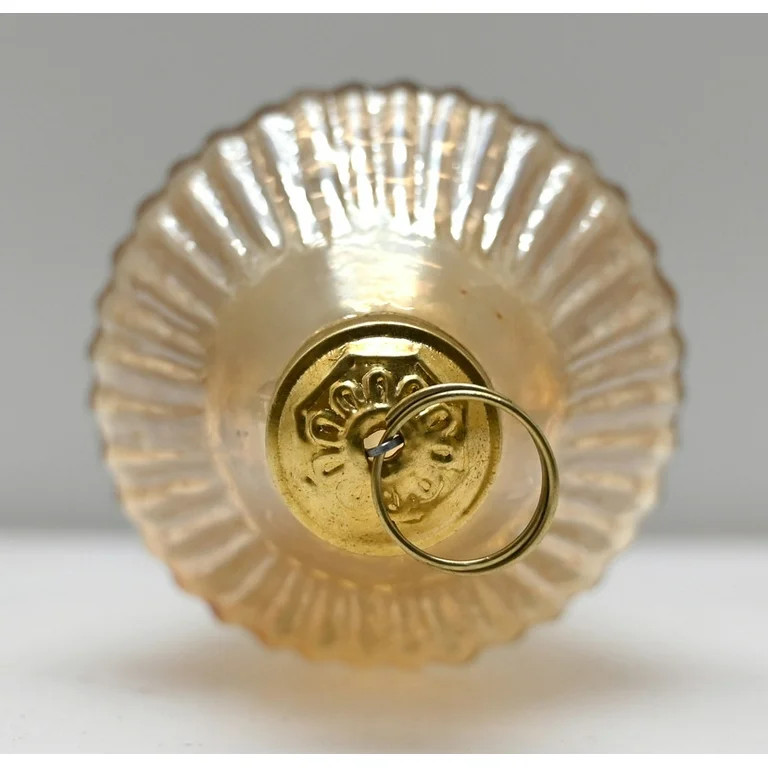 Gold Glass and Metal Gem Christmas Ornament, 4.5", by Holiday Time | Walmart (US)