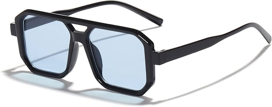 Large Frame Retro Women's and Men's Square Outdoor Driving Vacation Sunglasses (Color : E, Size :... | Amazon (US)