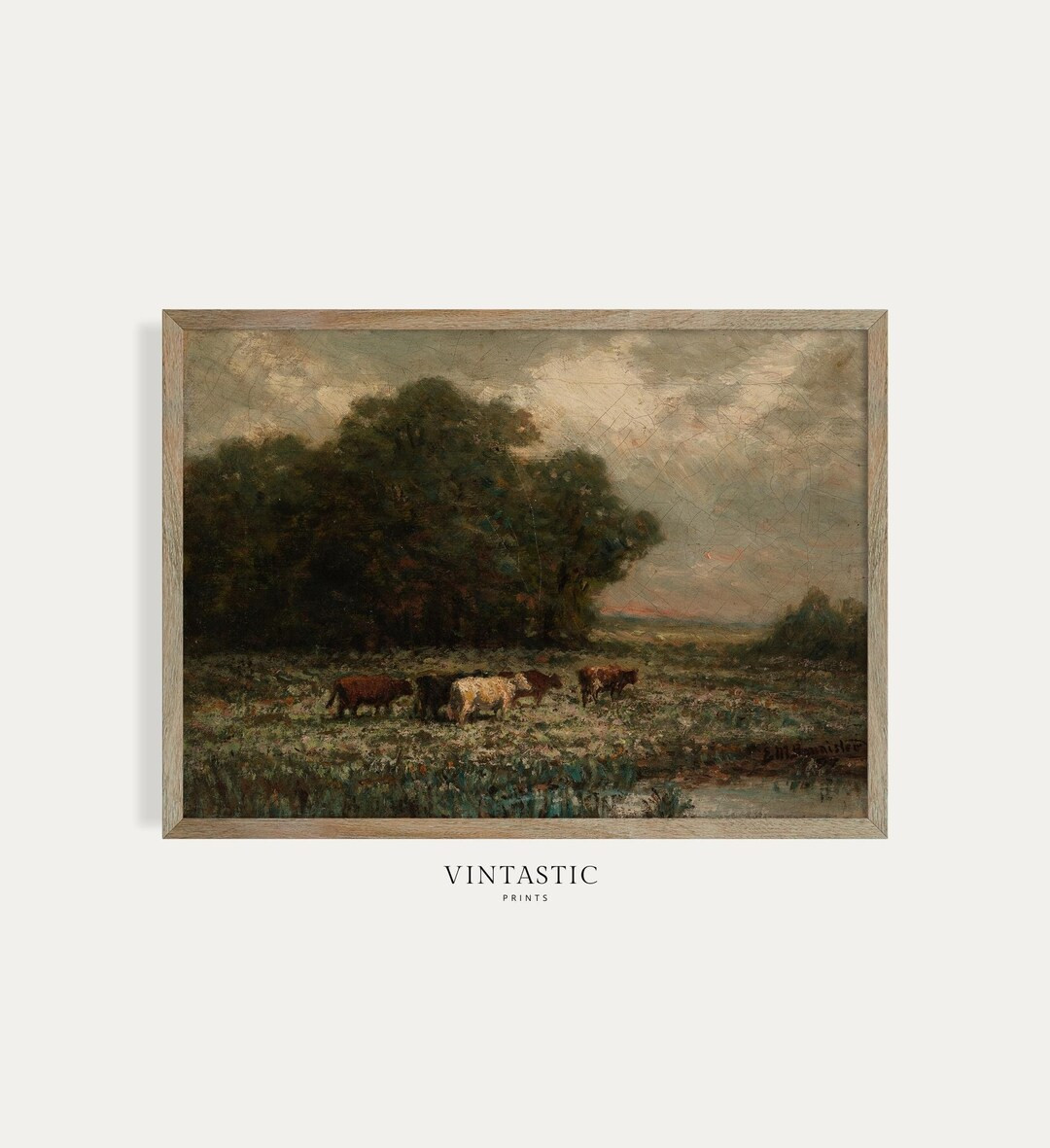 Country Oil Painting | Vintage Landscape Print | Farmhouse Art PRINTABLE | #61 | Etsy (US)