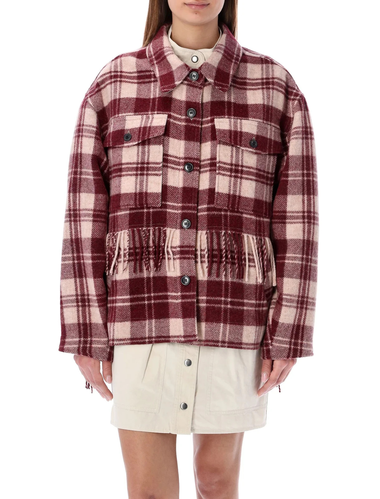 Isabel Marant Étoile Filora Check Pattern Shirt Jacket | Cettire Global
