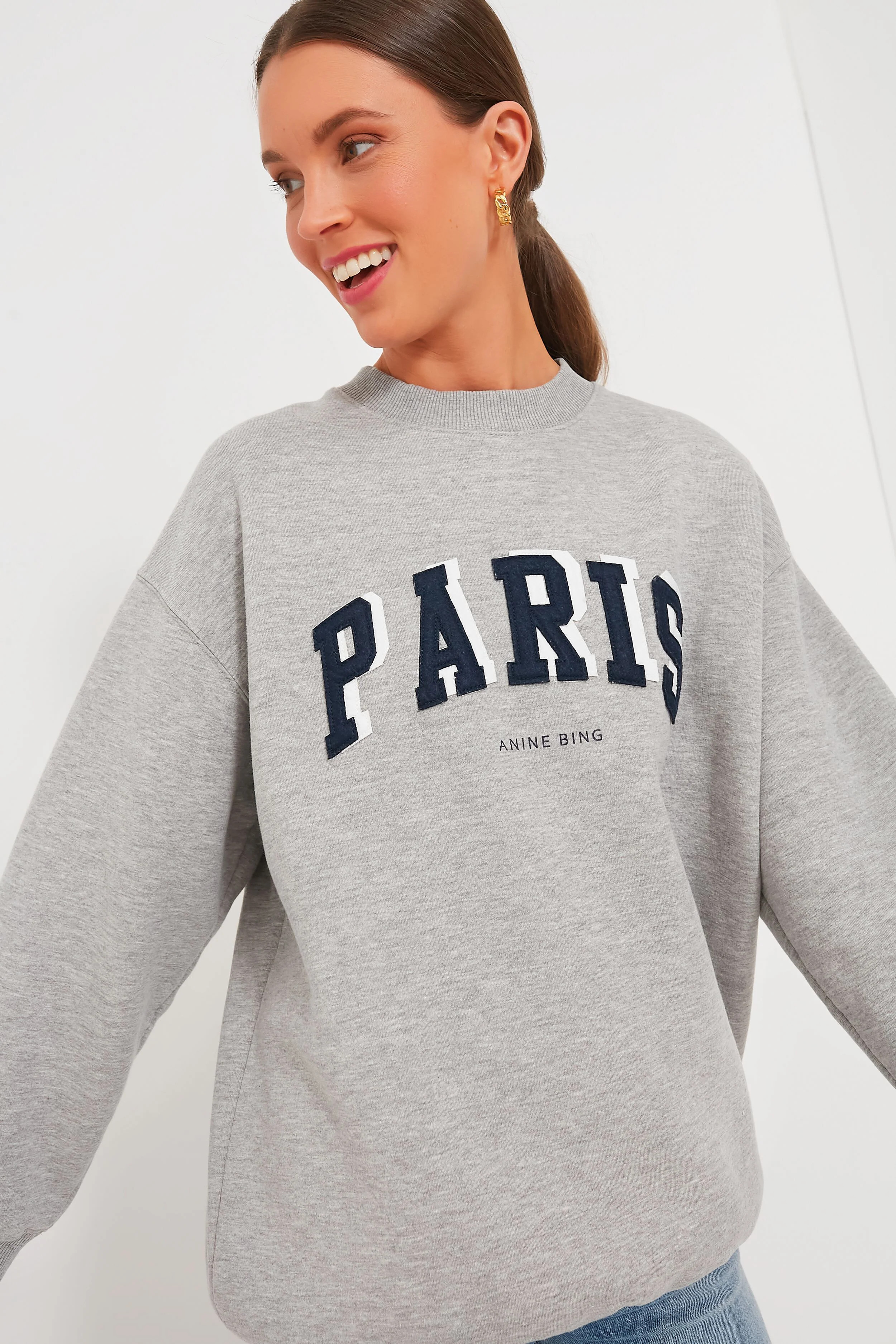 Grey Melange Paris Tyler Sweatshirt | Tuckernuck (US)