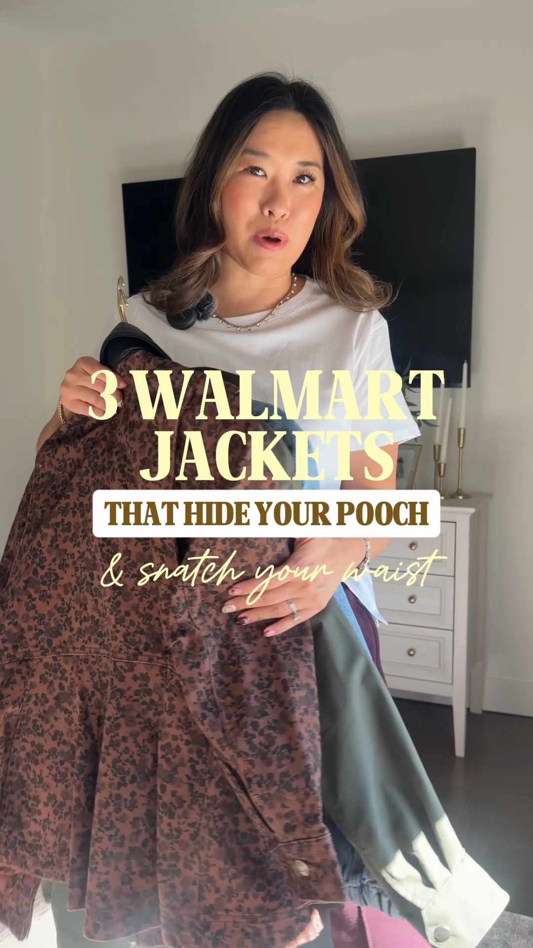 Walmart fall jackets // denim jacket // leopard jacket // rain jacket