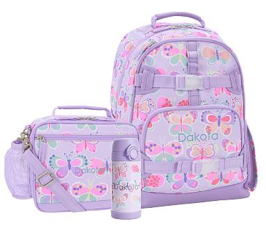 Mackenzie Lavender Sweet Butterfly Cold Pack Lunch Bundle, Set Of 3 | Pottery Barn Kids