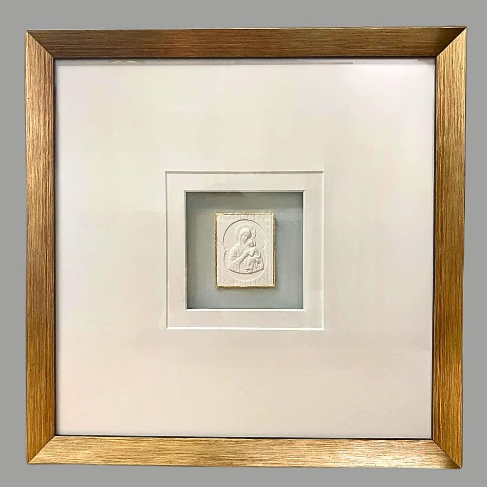 12" x 12" Grand Tour Plaster Intaglio Gold Leafed and framed in Gold Frame (Set of Both) | Amazon (US)