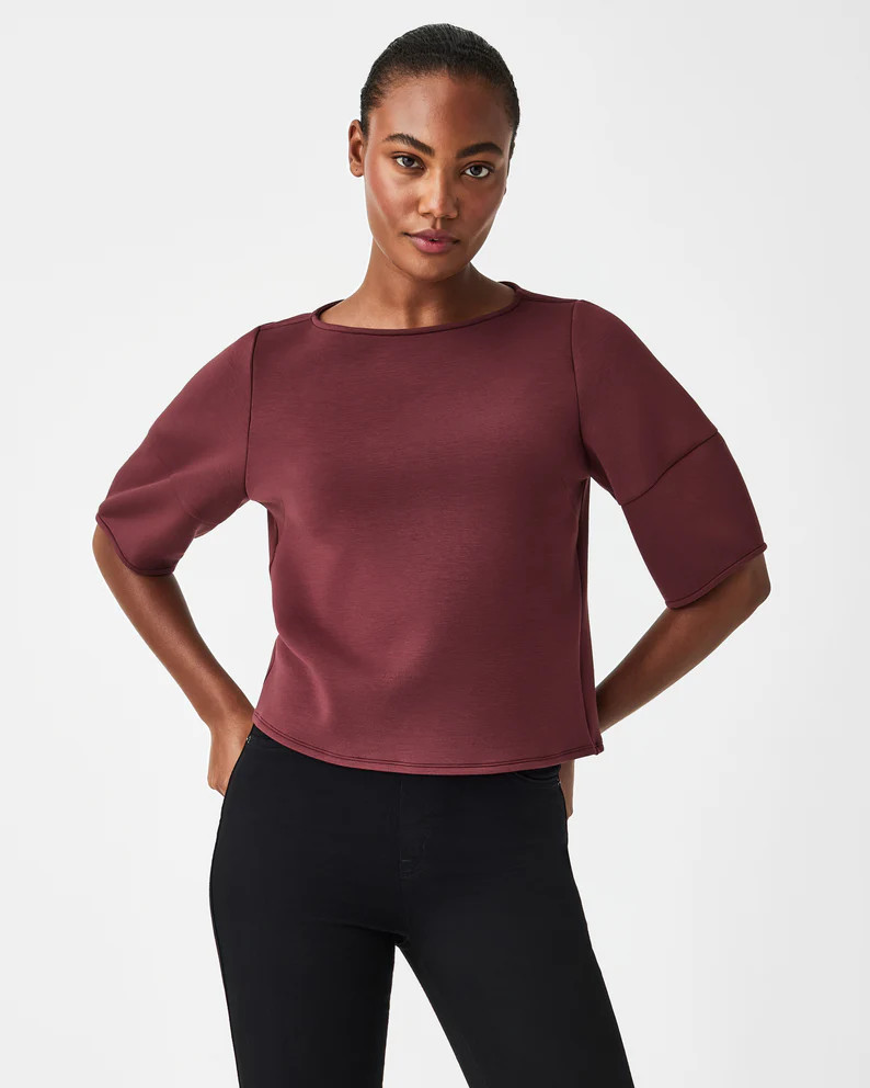 AirEssentials Puff Sleeve ‘At-the-Hip’ Top | Spanx