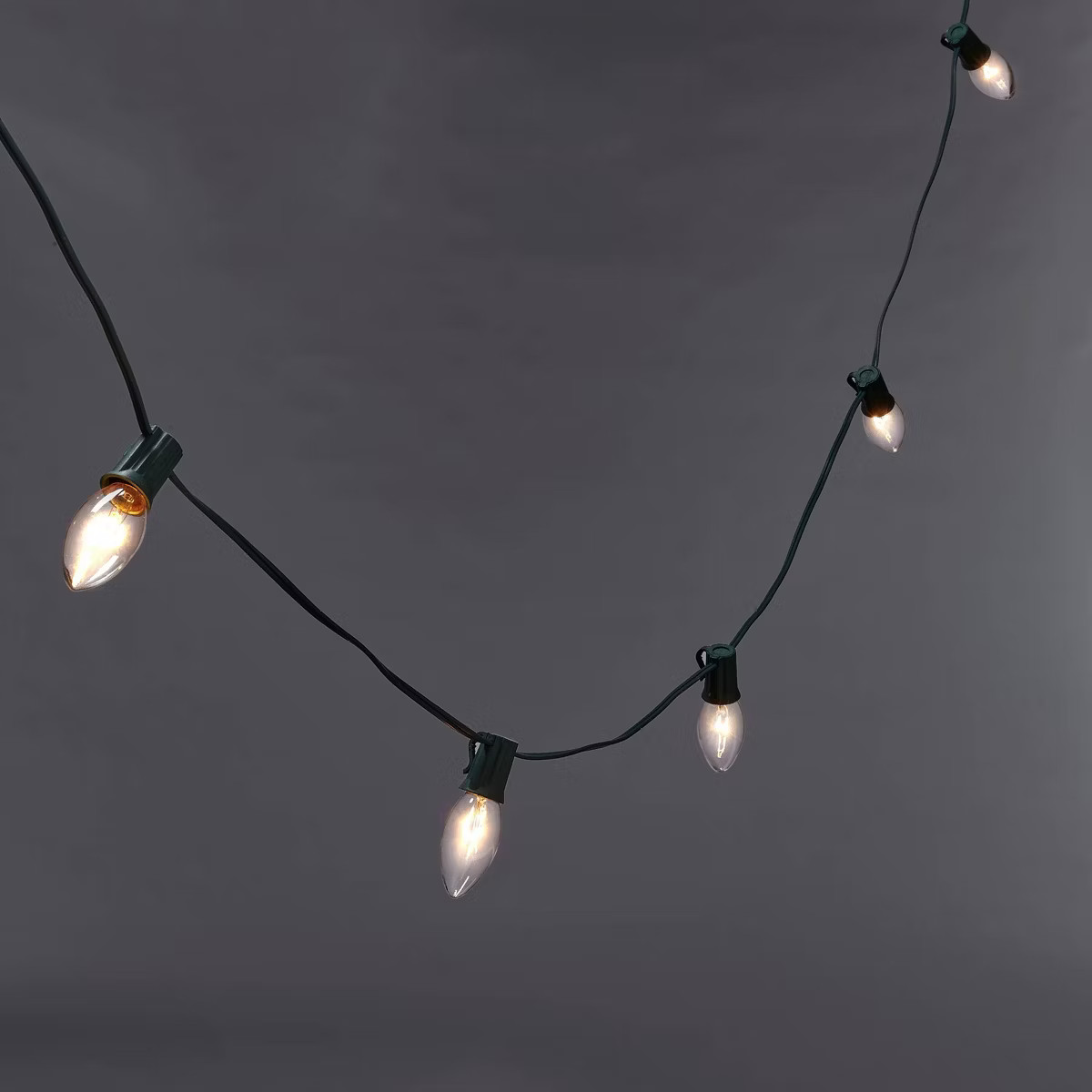 20ct Incandescent C9 Christmas String Lights Clear with Green Wire - Wondershop™: UL Listed, In... | Target