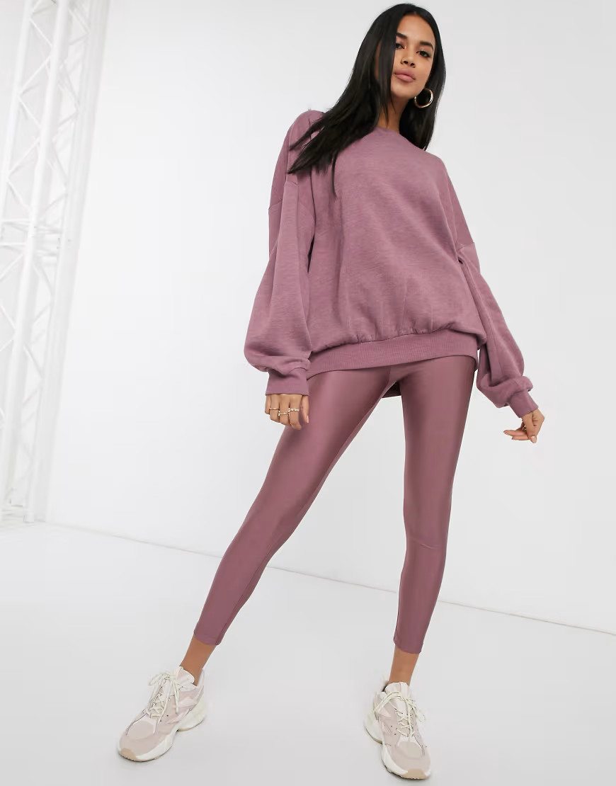 ASOS DESIGN two-piece disco legging-Purple | ASOS (Global)