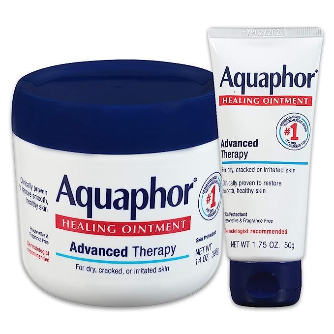 Aquaphor Healing Ointment - Variety Pack, Moisturizing Skin Protectant For Dry Cracked Hands, Hee... | Amazon (US)