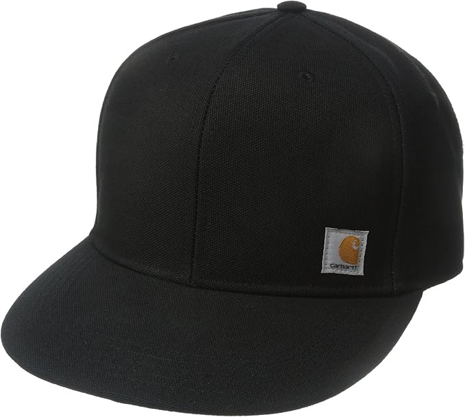 Carhartt Men's Firm Duck Flat Brim Cap | Amazon (US)