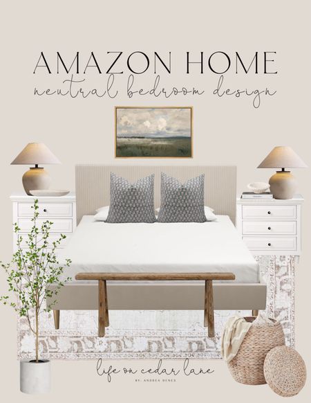 Amazon Bedroom Inspo - refresh your bedroom with these gorgeous finds from Amazon! Loving this beautiful area rug and luxe-look bed!

#LTKfindsunder100 #LTKhome #LTKsalealert
