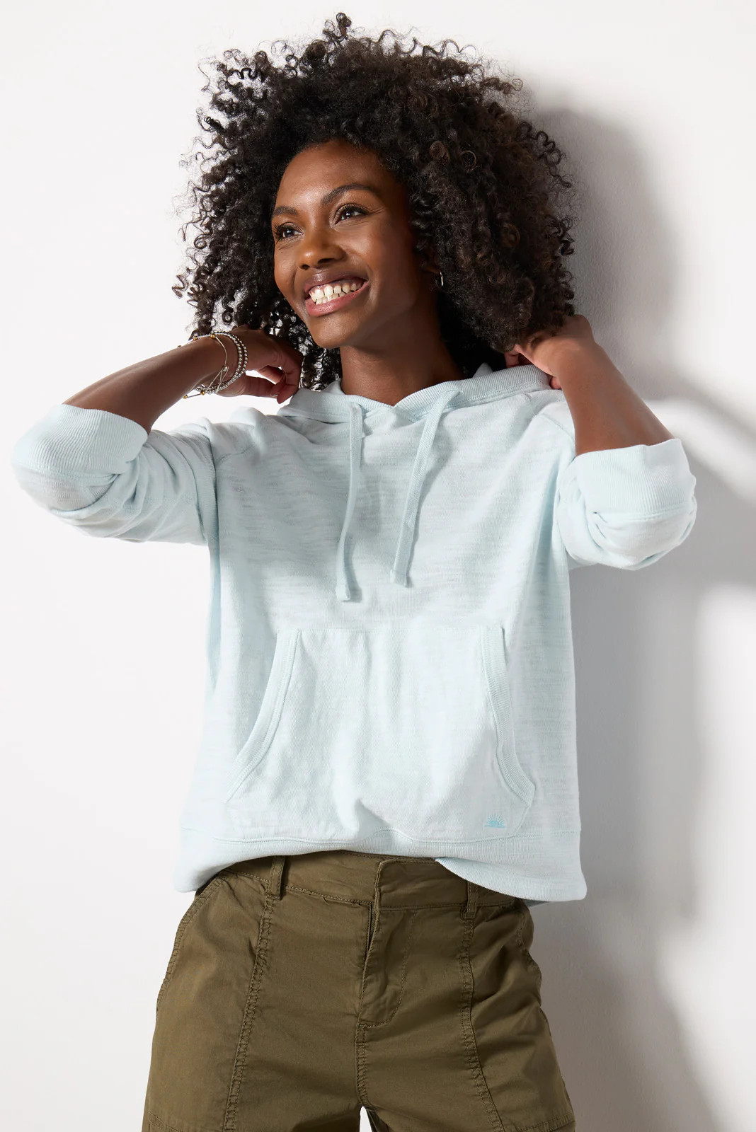 Sunwashed Slub Hoodie | Evereve
