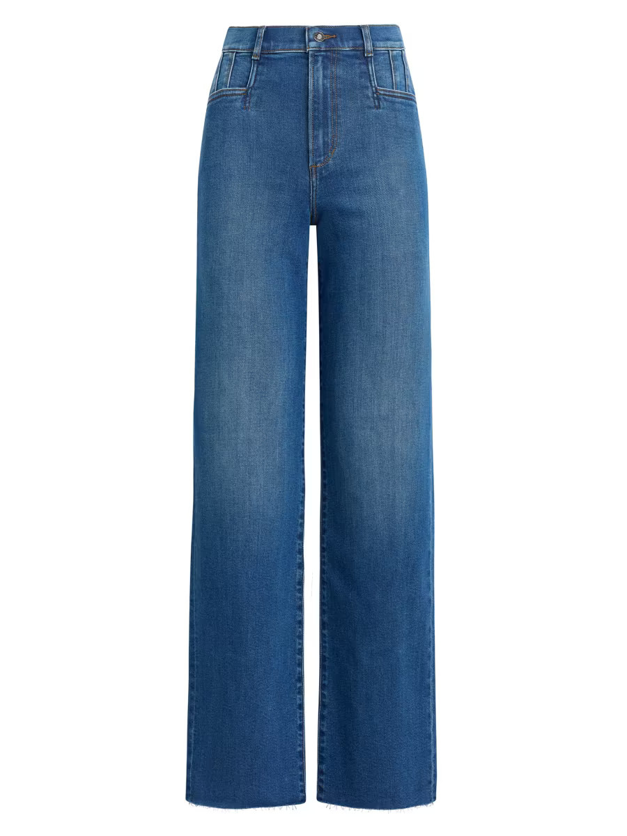 Favorite Daughter Jordie Straight High-Rise Jeans | Saks Fifth Avenue | Saks Fifth Avenue
