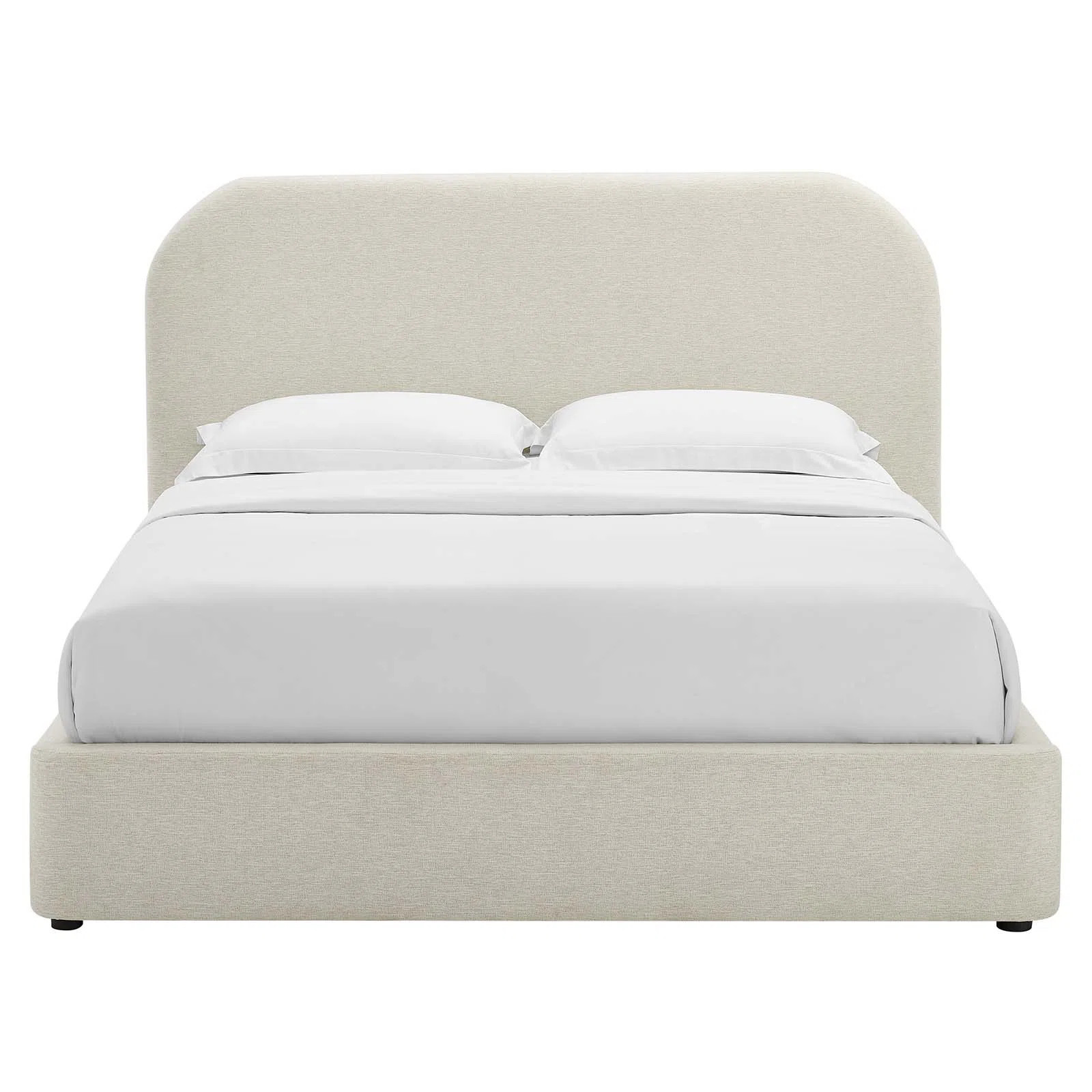 Keynote Upholstered Fabric Curved Platform Bed | Wayfair North America