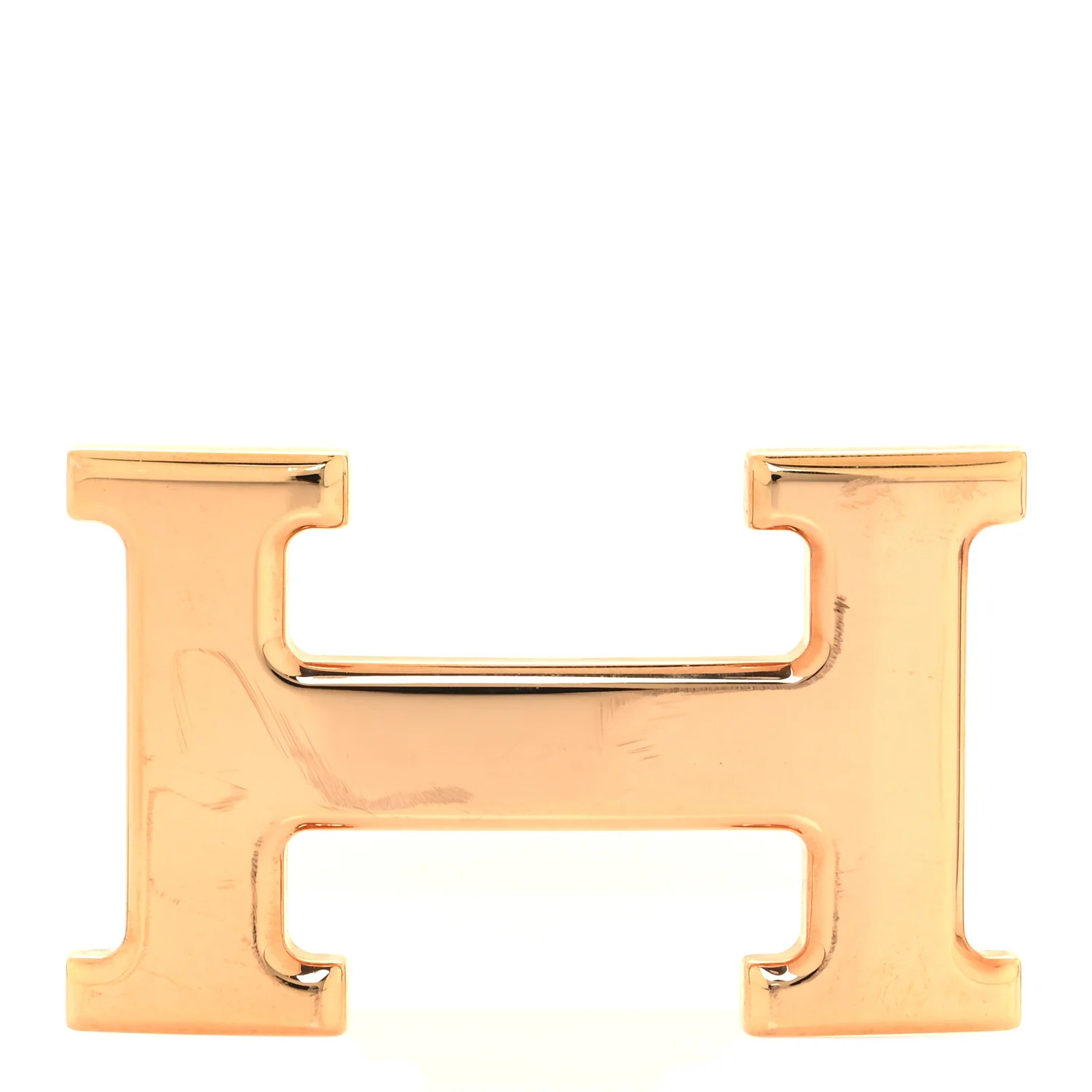 Brass Plated 32mm H Belt Buckle Rose Gold | FASHIONPHILE (US)