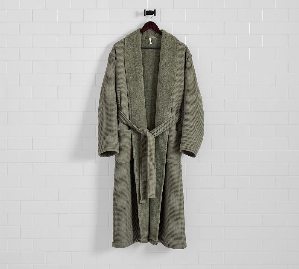 Waffle Weave Resort Robe | Pottery Barn (US)