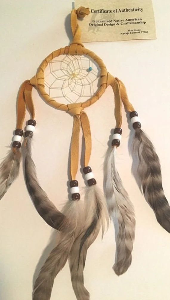 Dream catchers, 3 Inch Beige Dream catchers On Sale Now, Native American Dream catchers with Cert... | Etsy (US)