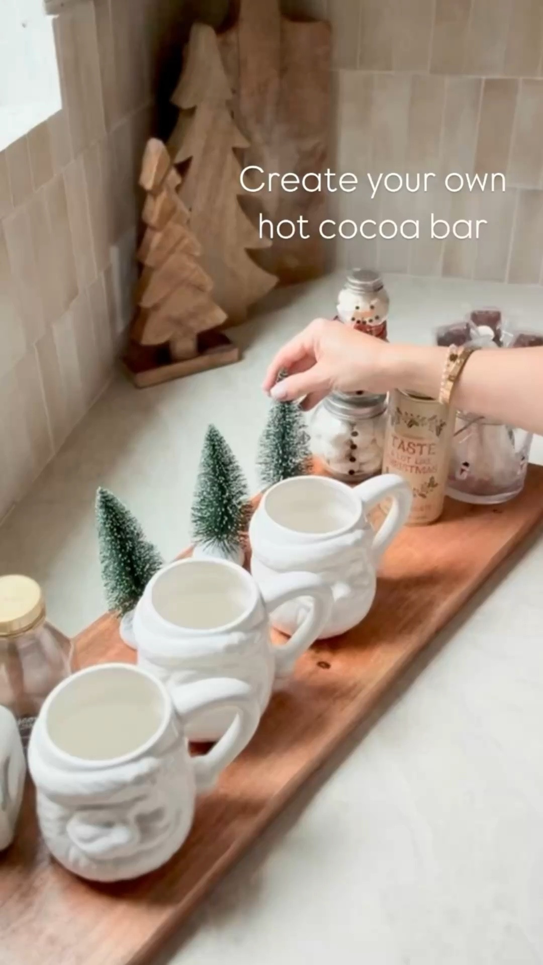 Cozy up this season with a simple Hot Cocoa Bar! ☕️✨ Everything you need to create your own festive setup is linked below. #hotchocolate #santamug #christmasdecor 

#LTKHoliday #LTKStyleTip #LTKSeasonal