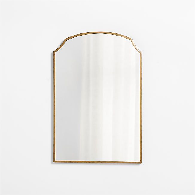 Emmy Brass Vanity Mirror + Reviews | Crate & Barrel | Crate & Barrel