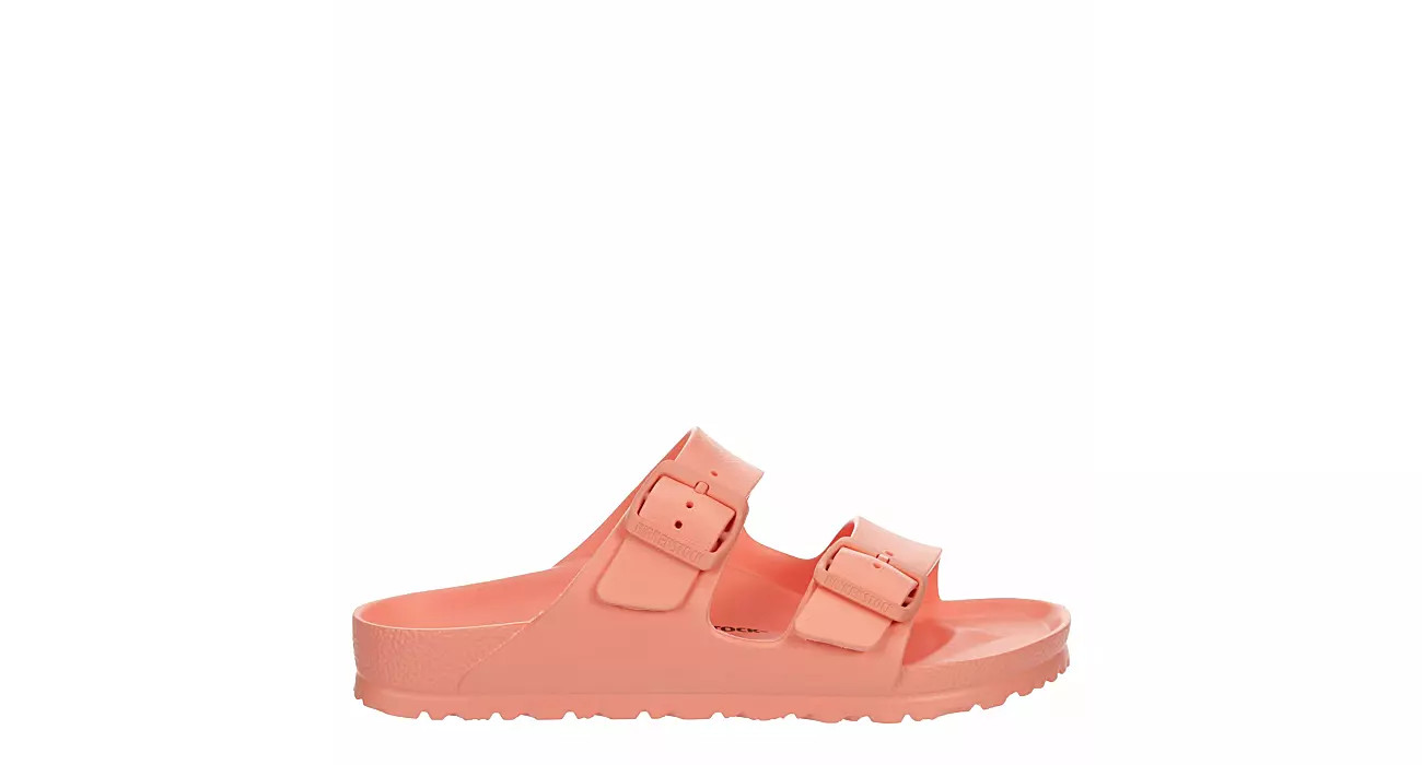 Birkenstock Womens Arizona Essentials Slide Sandal - Peach | Rack Room Shoes