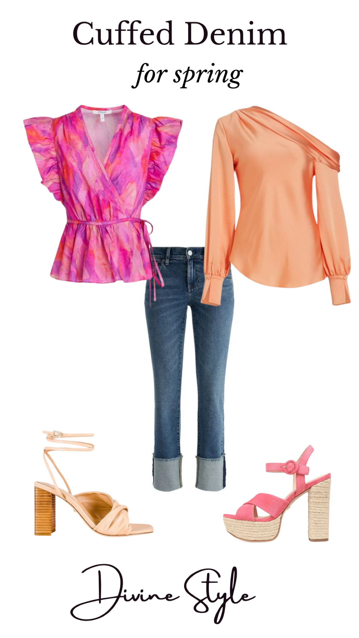 Spring denim we are loving coffee jeans. Pairs perfectly with a fun spring top and high heel sandals. Shop our favorite picks.

#LTKsalealert #LTKSeasonal #LTKshoecrush