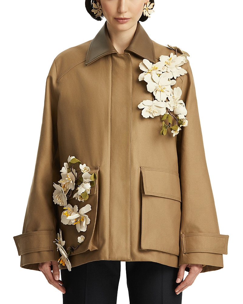 Oscar de la Renta Floral Embellished Jacket | Bloomingdale's (US)