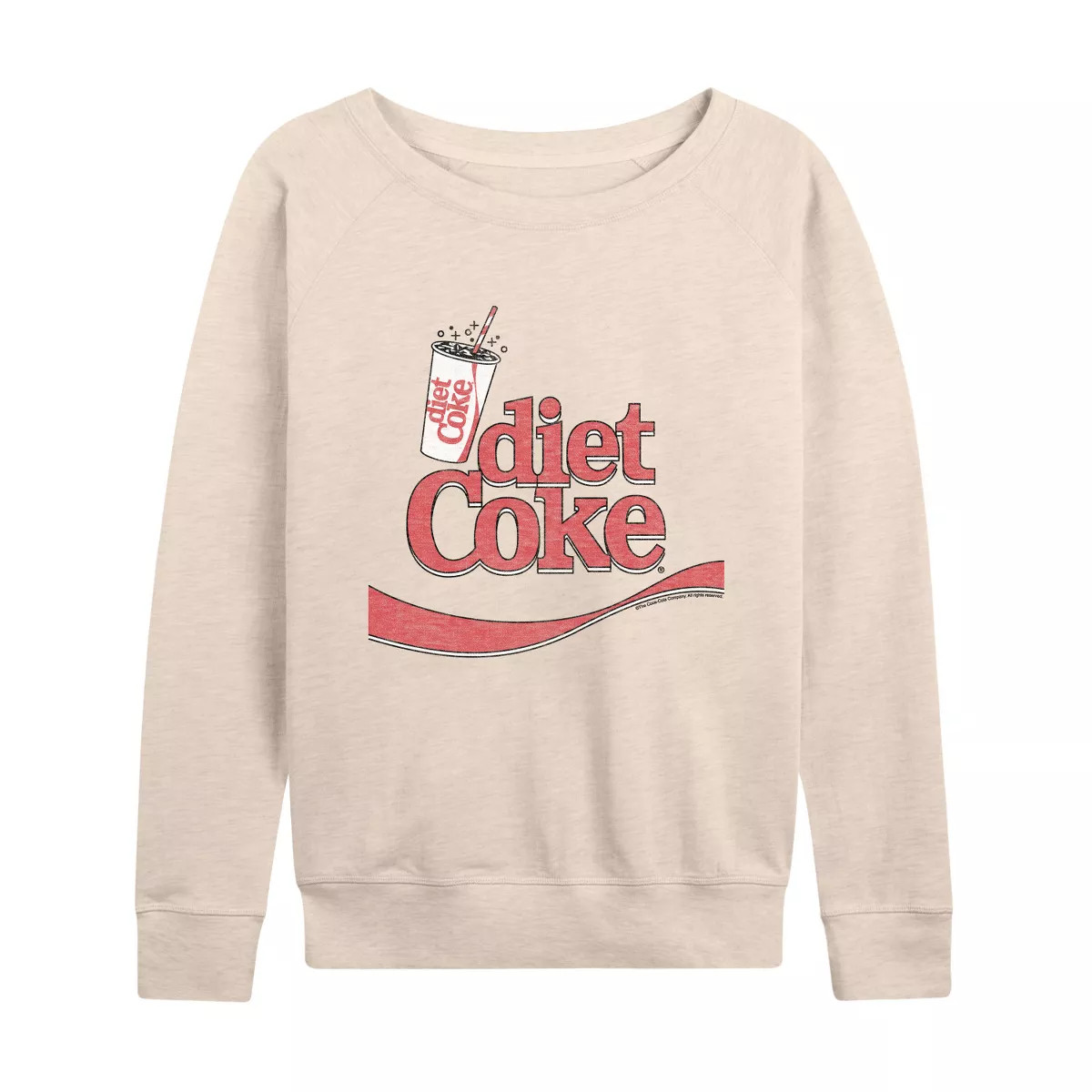 Women's - Diet Coke - Cup Drink Logo Lightweight French Terry Slouchy | Target