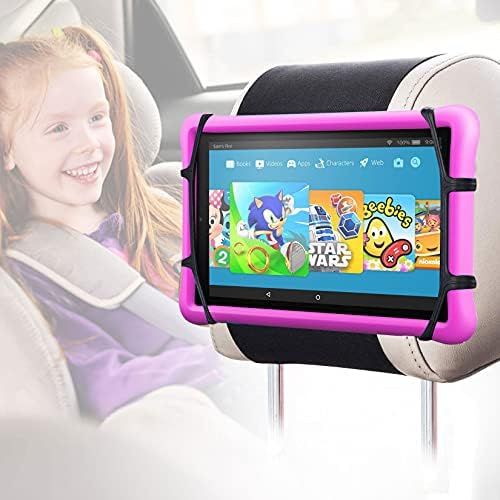 Car Headrest Mount Silicon Holder - Universal Tablet Holder for Car Kids Tablets Car Mount Angle-... | Amazon (US)