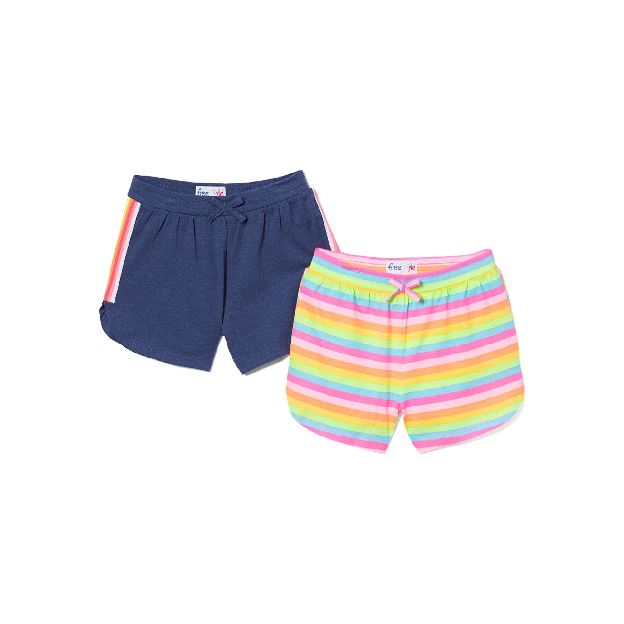Freestyle Revolution Toddler Girls Knit Dolphin Shorts, 2-Pack (2T-4T) | Walmart (US)