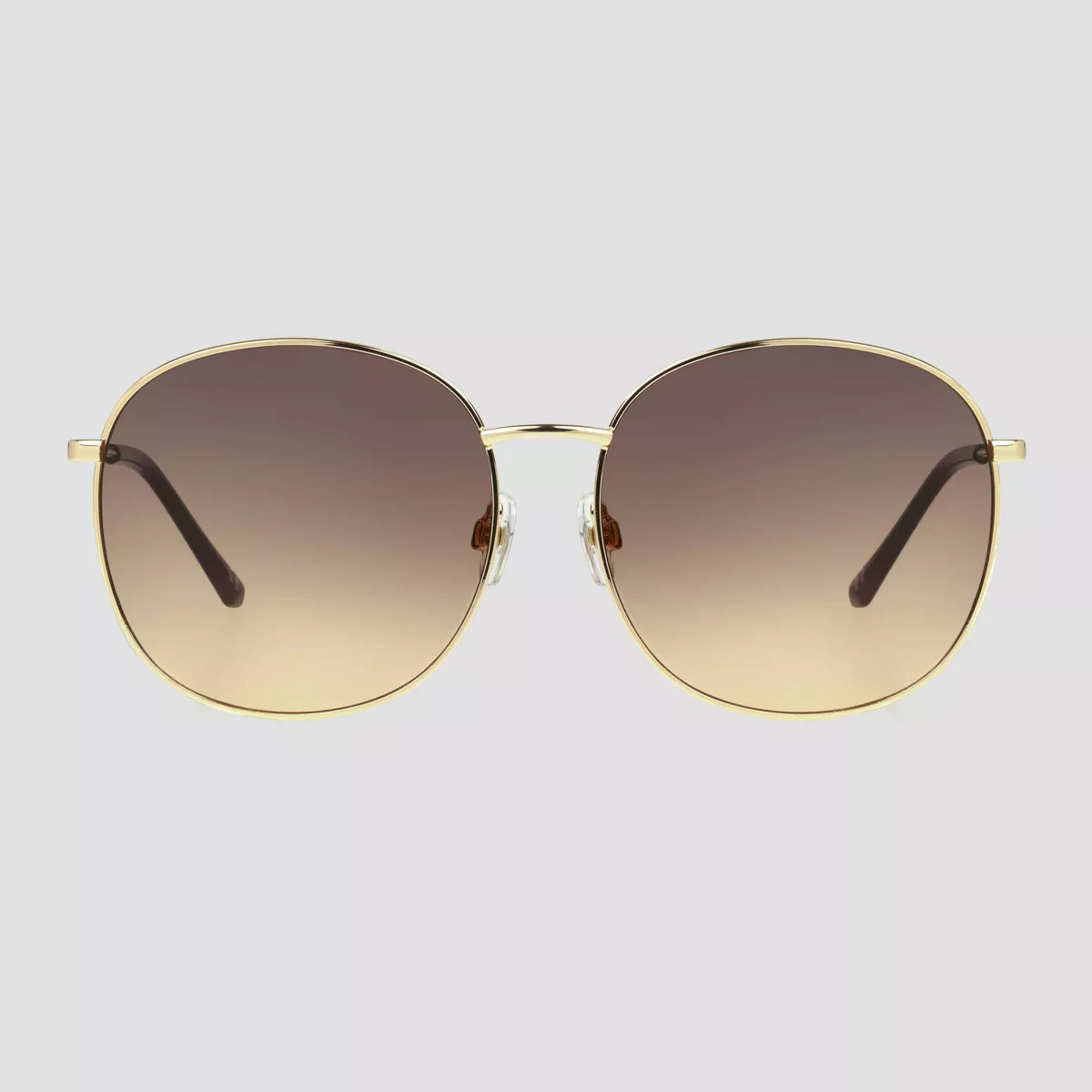Women's Oversized Metal Round Sunglasses - Universal Thread™ Gold | Target