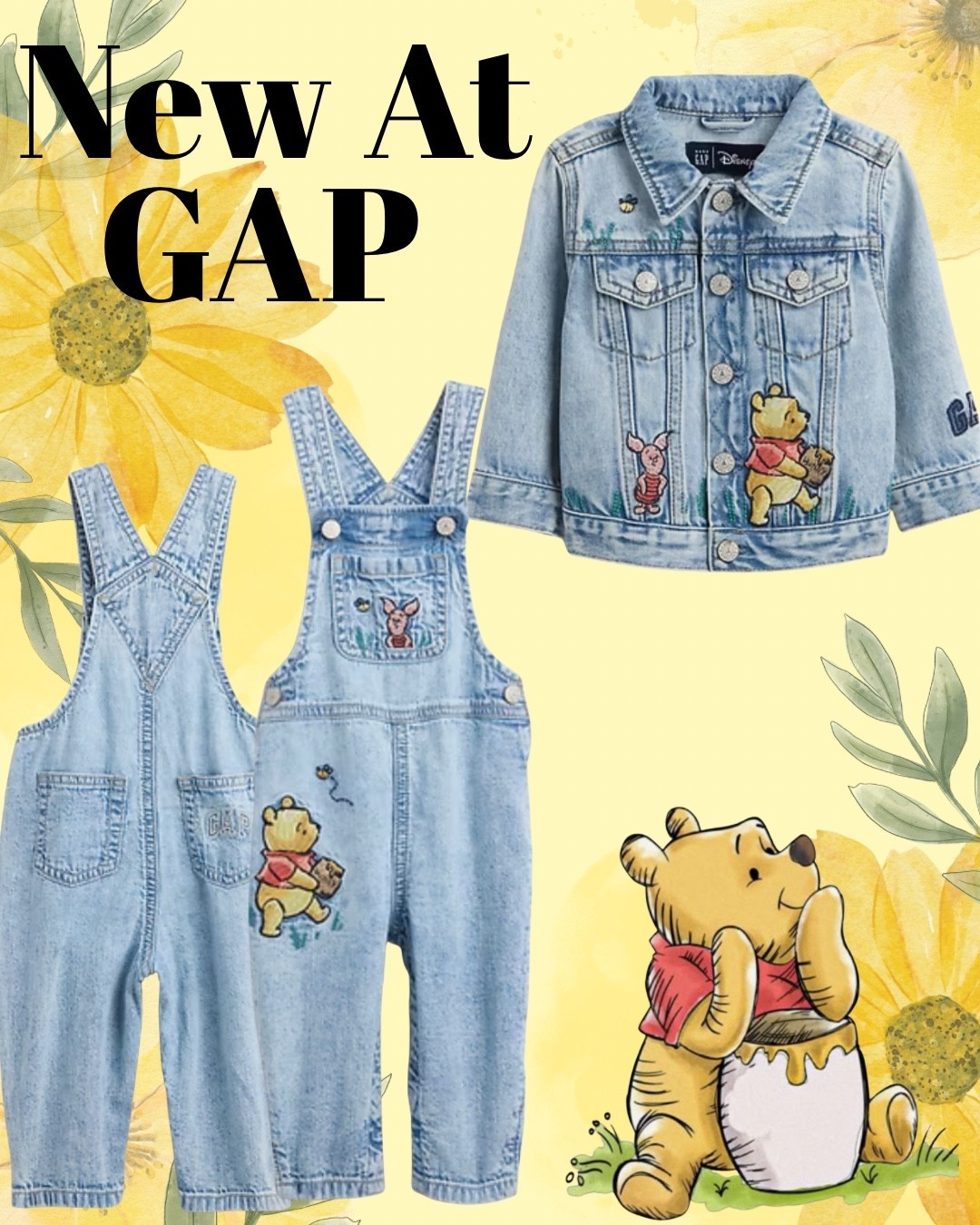 Baby denim Winnie The Pooh @gap #gap #winniethepooh #disney 