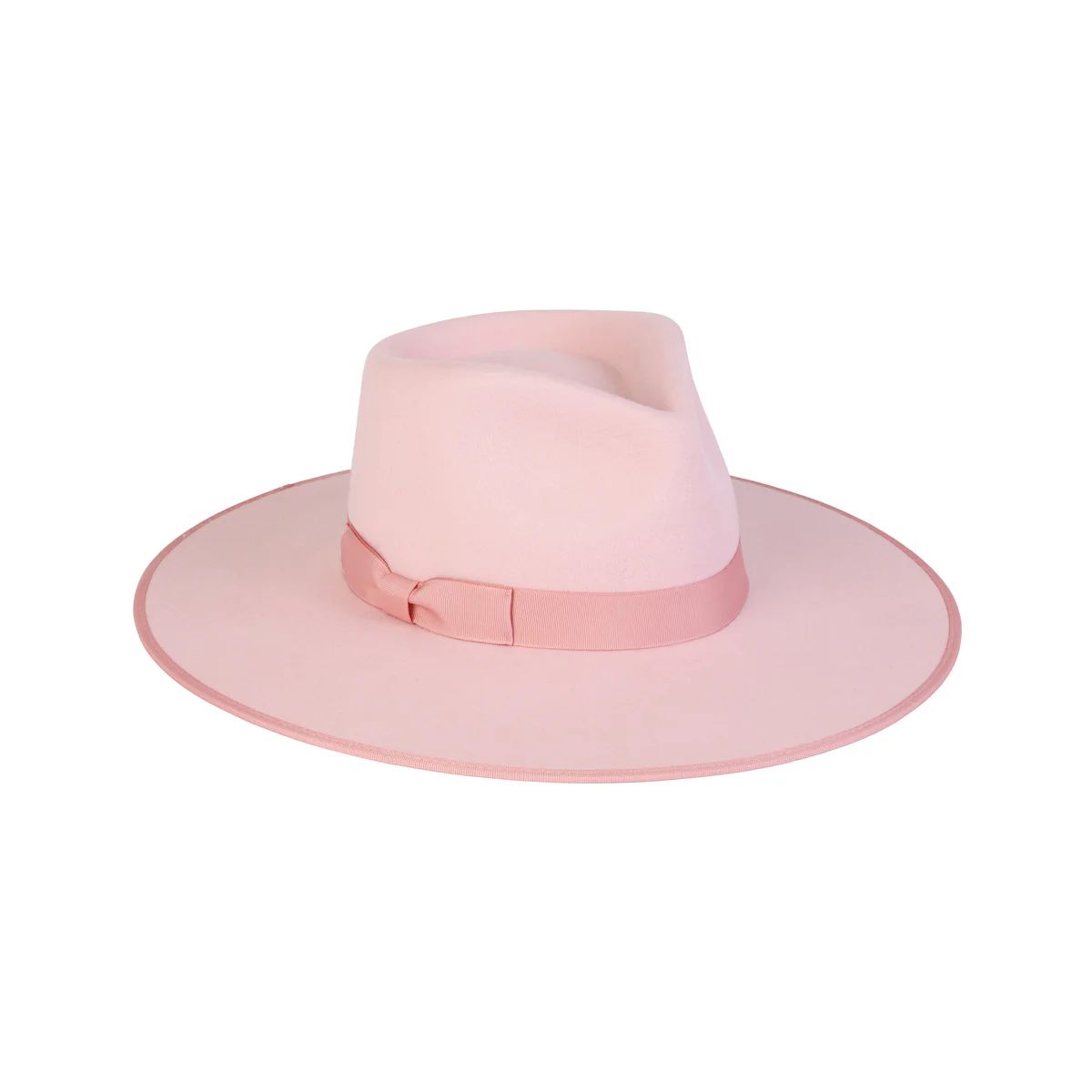 Stardust Rancher - Wool Felt Rancher Hat in Pink | Lack of Color US | Lack of Color