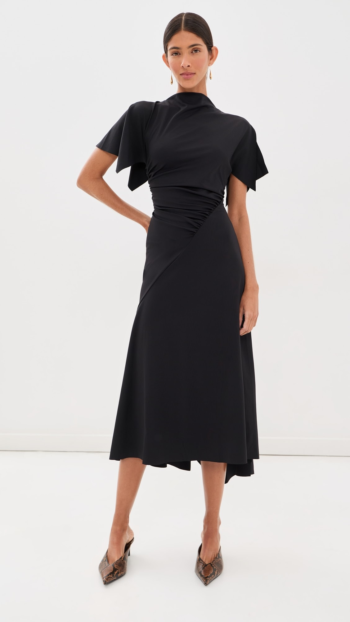 Victoria Beckham Blousey Midi Dress | Shopbop | Shopbop