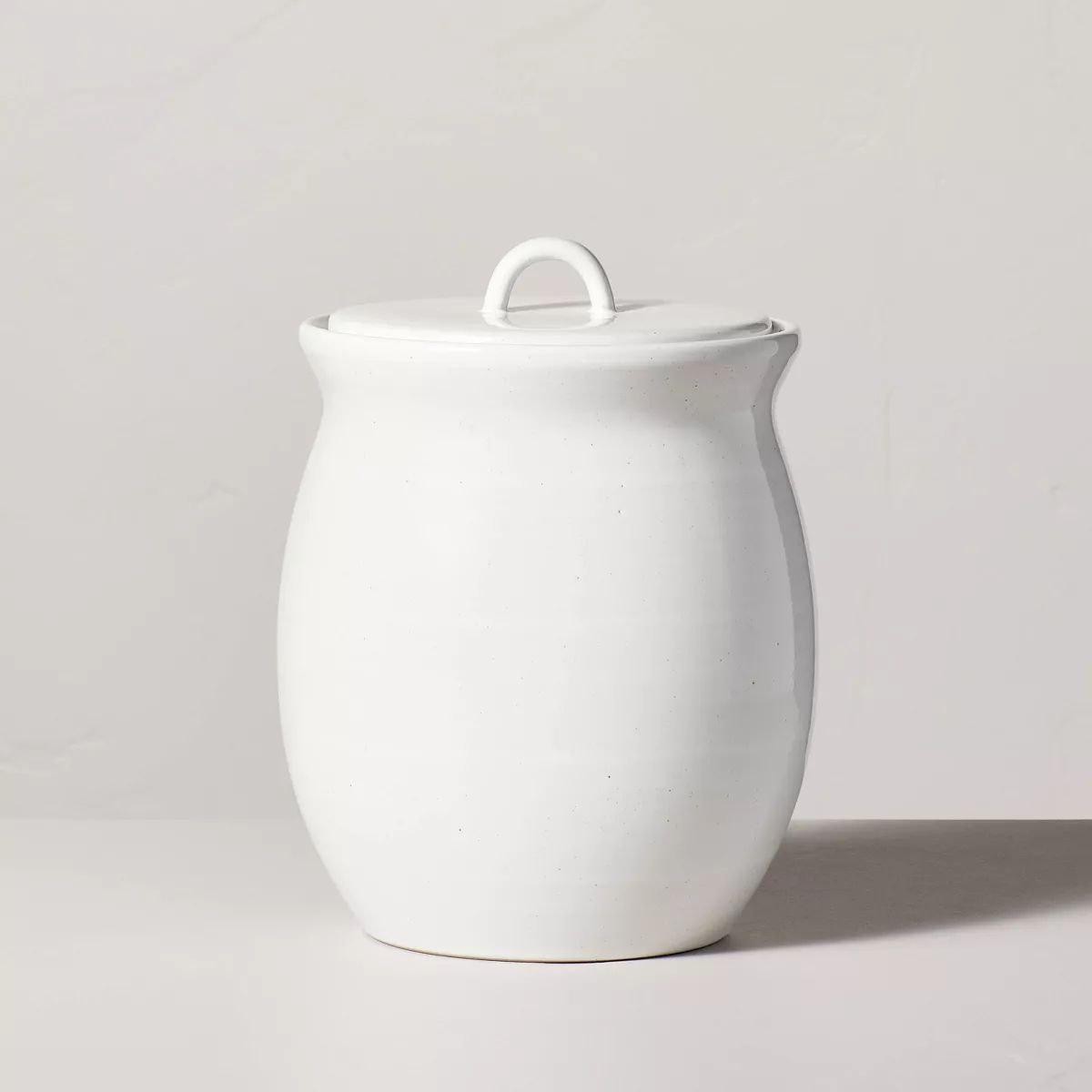 Flared Brim Stoneware Canister Vintage Cream - Hearth & Hand™ with Magnolia | Target