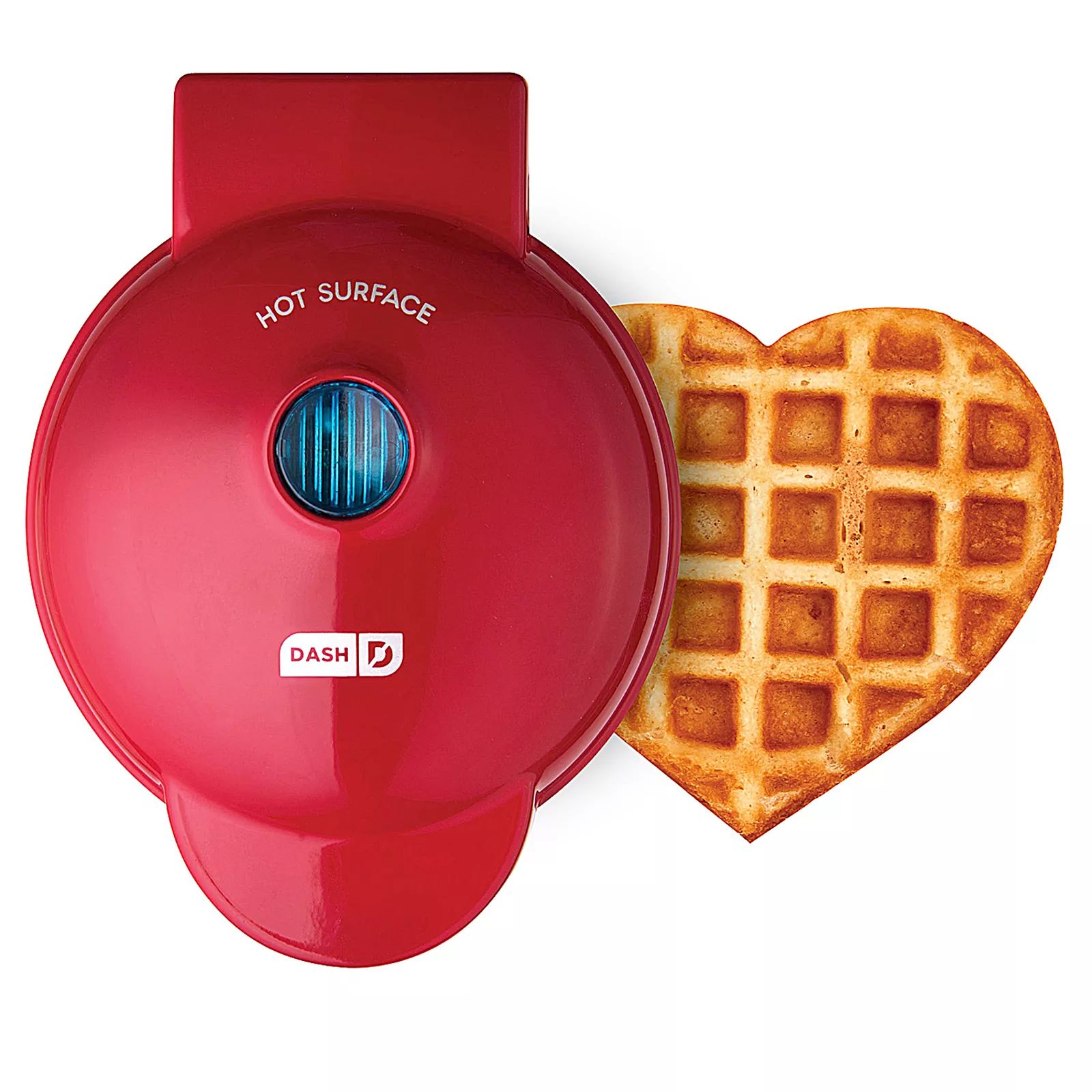 Dash Mini Heart Waffle Maker, Red | Kohl's