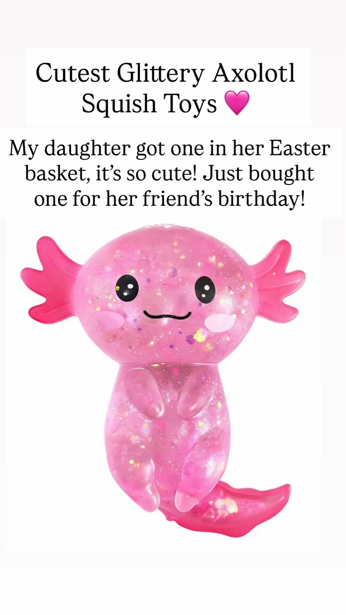 Glittery axolotl squish toy

#LTKKids