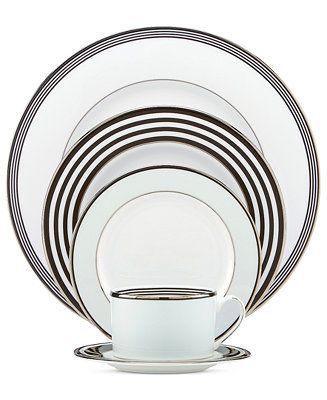 kate spade new york Parker Place 5 Piece Place Setting & Reviews - Fine China - Macy's | Macys (US)