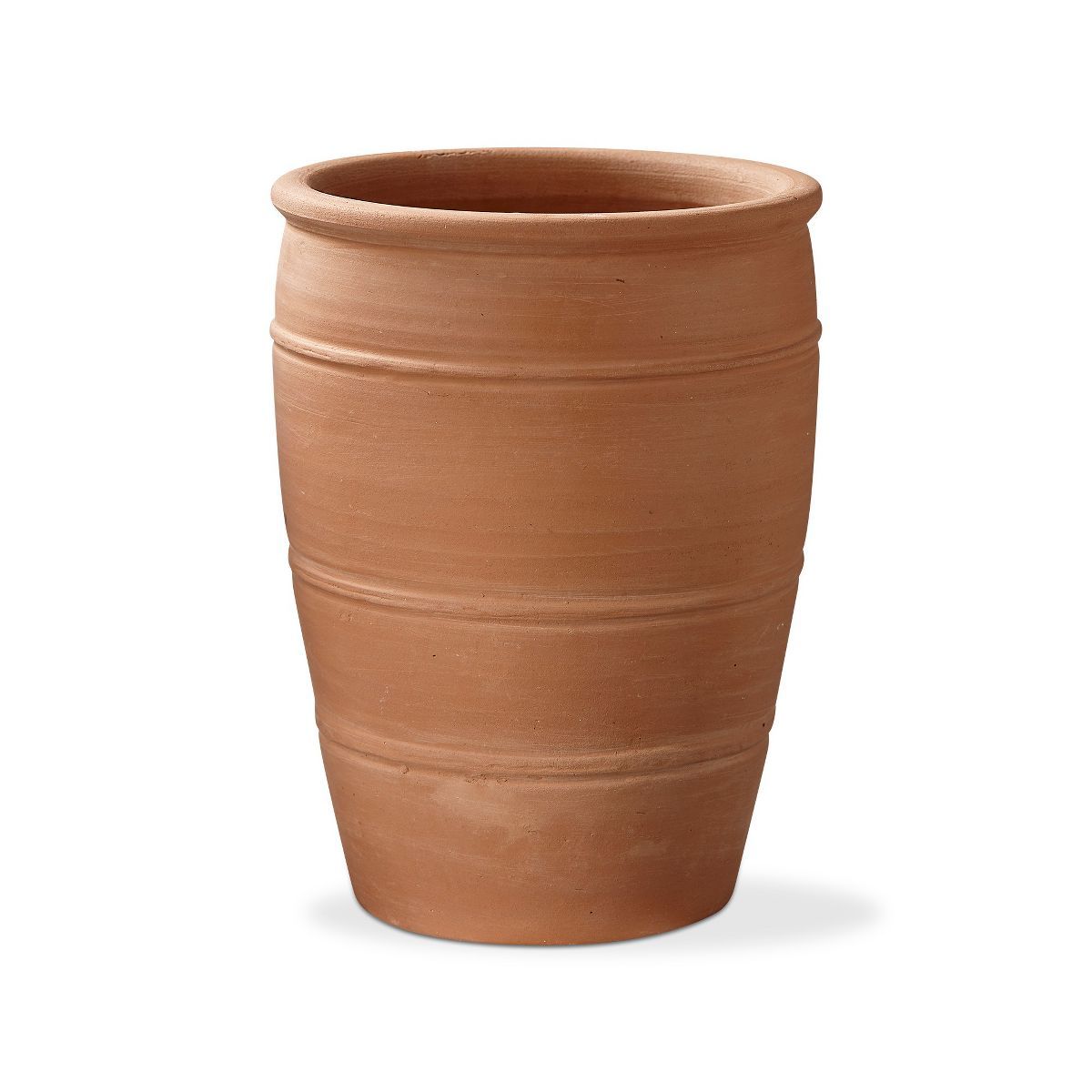 tagltd Vista Terracotta Planter Large, 7.5L x 7.5W x 10HH inches, Holds Up to 6 inch Drop in Pot | Target