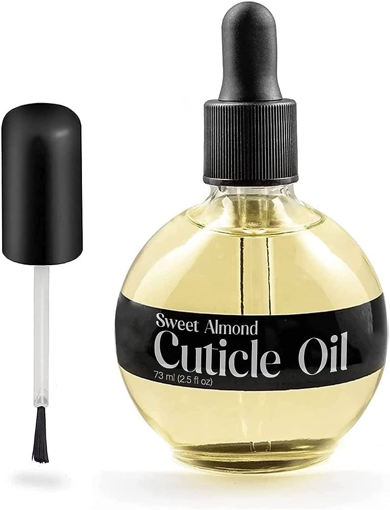 C CARE Sweet Almond Cuticle Oil - Extra Large 2.5 oz bottle - Moisturizes and Strengthens Nails and  | Amazon (US)