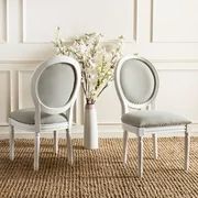 Safavieh Light Grey Oval Dining Chairs (Set of 2) | Walmart (US)