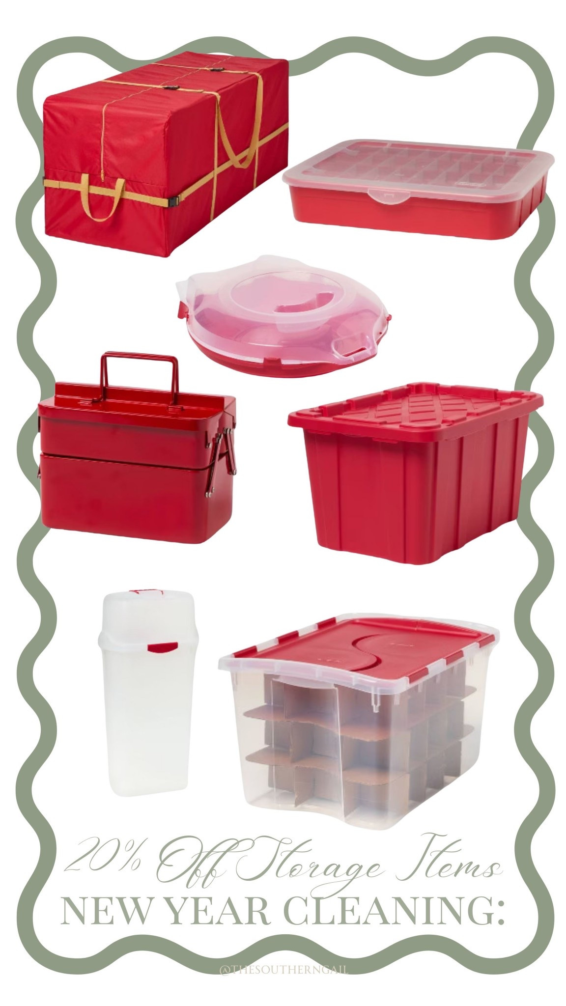 Get ahead of the new year cleaning! 20% off storage items- including speciality Christmas storage boxes! 

#LTKHoliday #LTKSaleAlert #LTKHome
