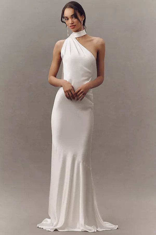 Retrofete Kelsa Satin Maxi Dress | Anthropologie (US)