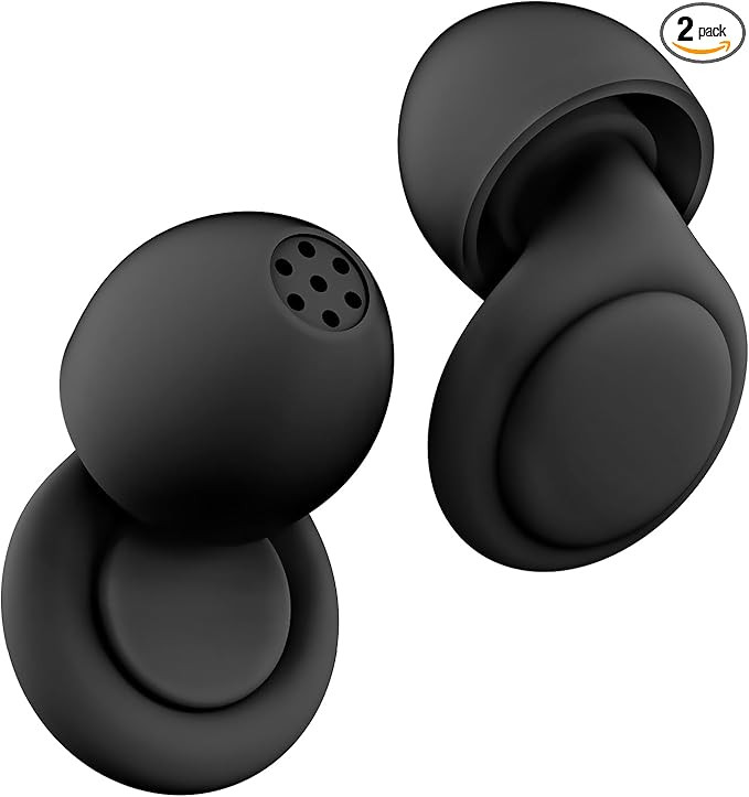 2 Noise Cancelling Ear Plugs, Beinkap Sleeping Earplugs with 12 Silicone Soft Reusable Ear Tips f... | Amazon (US)