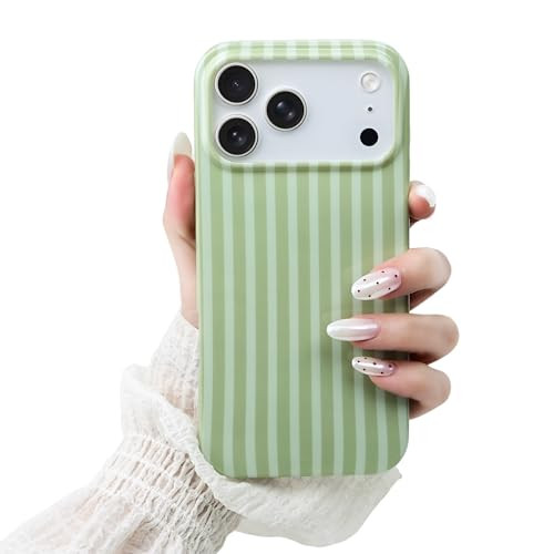 Compatible with iPhone 17 Pro Max Case,Cute Aesthetic Striped Pattern Cover for Women Girls,Soft ... | Amazon (US)