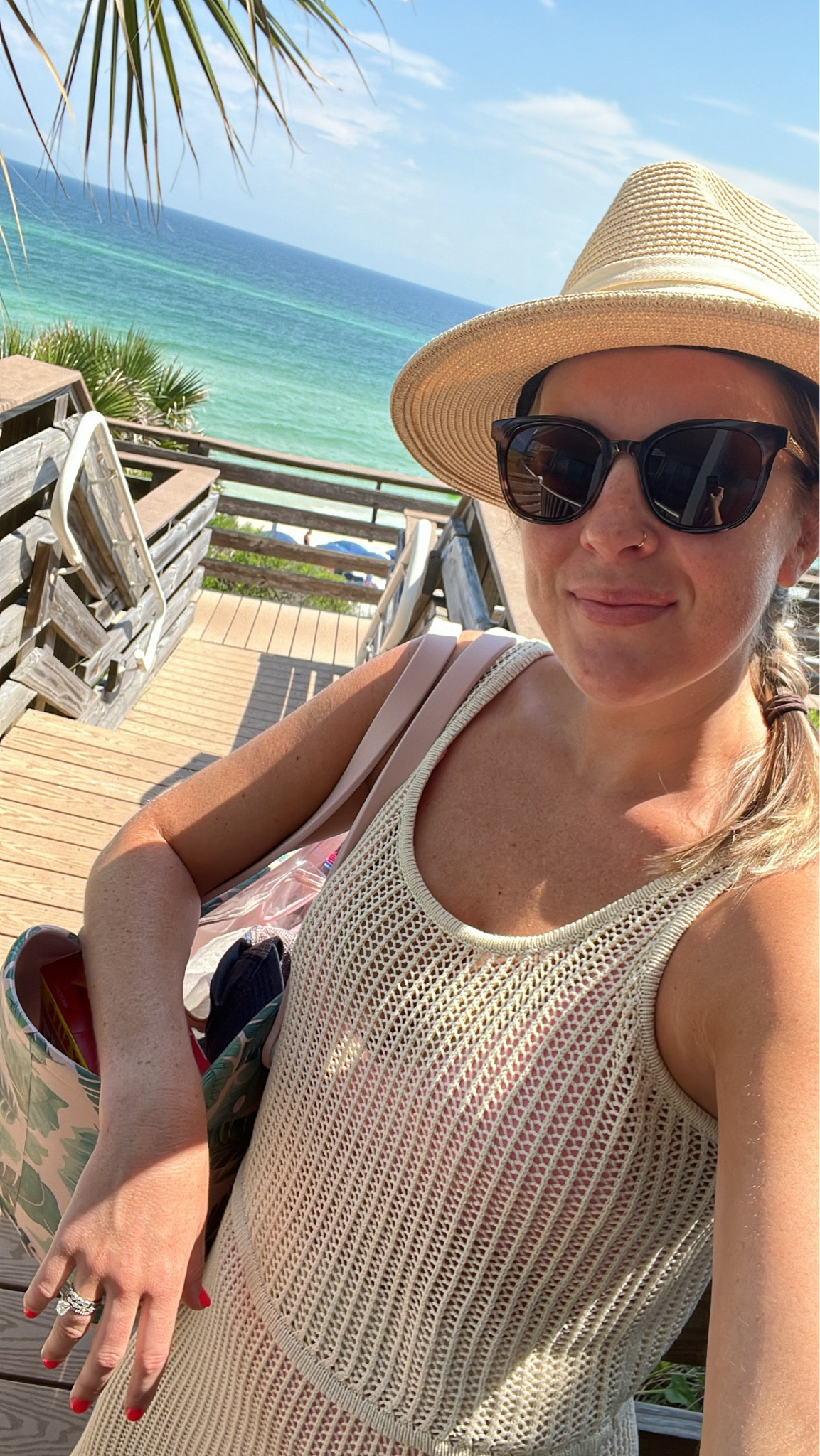 Loving this two piece cover up set. Planning to take it to Cabo with me for a bachelorette party! Wearing a size medium (my true size) in top and bottom. 

#LTKSwim #LTKTravel #LTKSeasonal